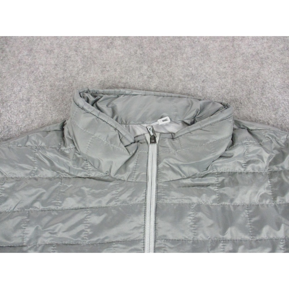 Patagonia Jacket Womens 2XL XXL Gray Nano Puff Quilted Puffer Embroidered Coat - Picture 4 of 11